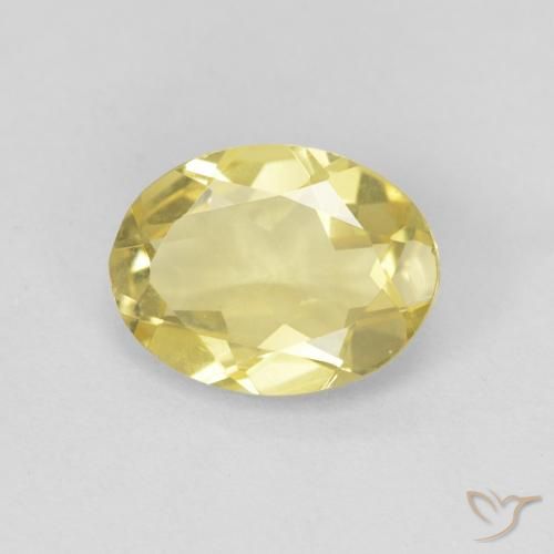1.43ct 天然 浅金色 绿柱石, 椭圆形, VVS