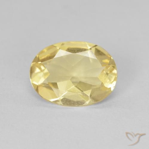 1.17ct 天然 浅金色 绿柱石, 椭圆形, VVS