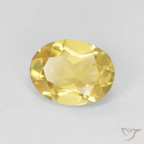 1.14ct 天然 浅金色 绿柱石, 椭圆形, VVS-VS