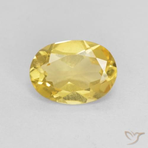 1.10ct 天然 浅金色 绿柱石, 椭圆形, VS
