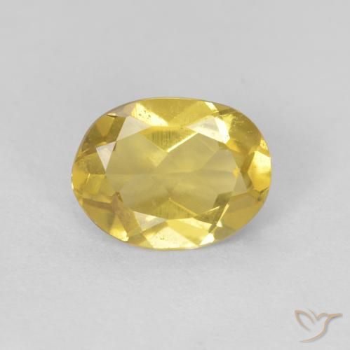 1.17ct 天然 浅金黄色 绿柱石, 椭圆形, VS