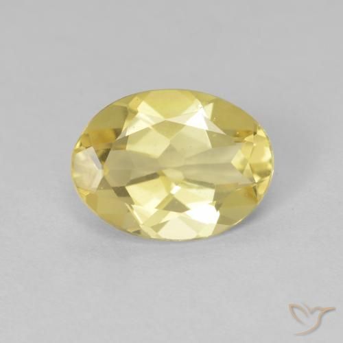 1.54ct 天然 浅金色 绿柱石, 椭圆形, VVS-VS