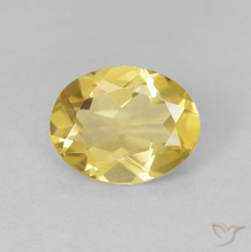 1.74ct 天然 浅金黄色 绿柱石, 椭圆形, VVS-VS
