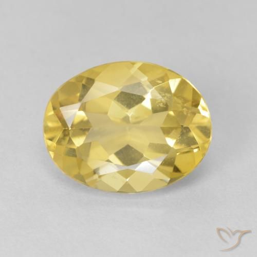 2.28ct 天然 淡黄色 绿柱石, 椭圆形, VS