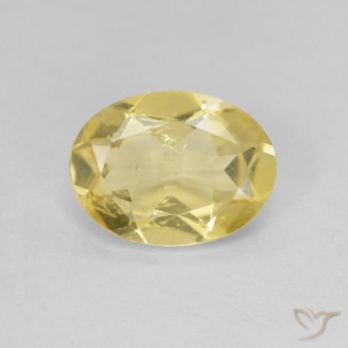 1.44ct 天然 浅金色 绿柱石, 椭圆形, VS