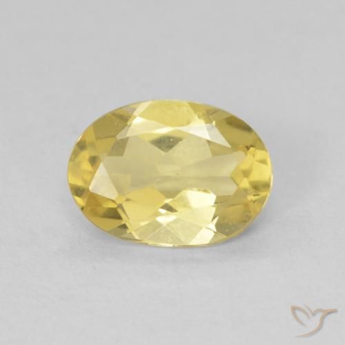 0.99ct 天然 浅金色 绿柱石, 椭圆形, VVS-VS