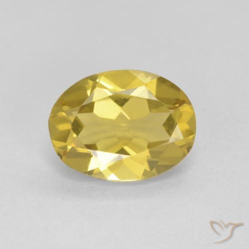 1.68ct 天然 浅金色 绿柱石, 椭圆形, VVS