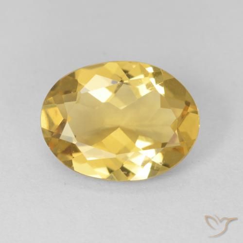 1.89ct 天然 淡黄色 绿柱石, 椭圆形, VVS