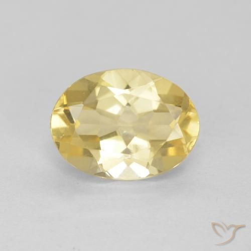 1.74ct 天然 淡黄色 绿柱石, 椭圆形, VVS