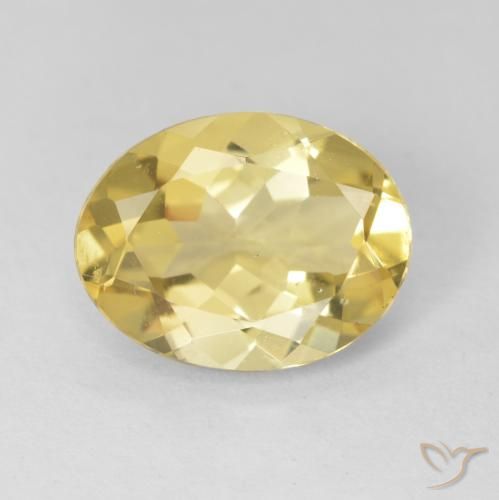2.21ct 天然 淡黄色 绿柱石, 椭圆形, VVS