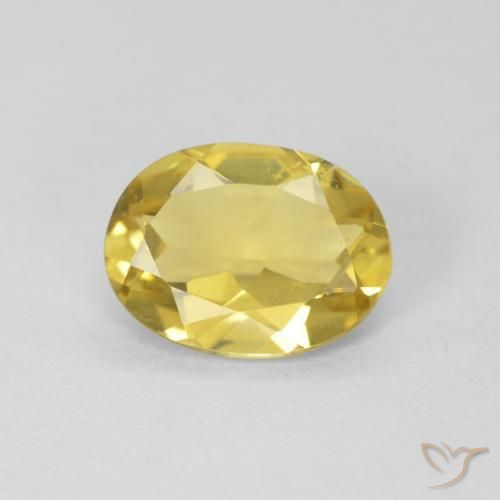 1.33ct 天然 淡黄色 绿柱石, 椭圆形, VVS