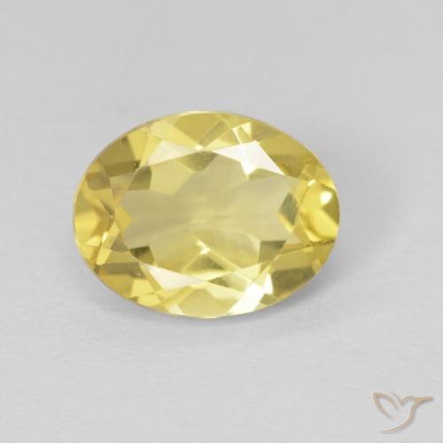 1.76ct 天然 淡黄色 绿柱石, 椭圆形, VVS