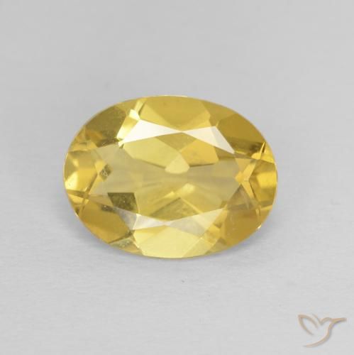 1.53ct 天然 蜜黄色 绿柱石, 椭圆形, VVS