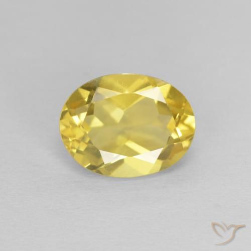 1.32ct 天然 淡蜜黄色 绿柱石, 椭圆形, VVS