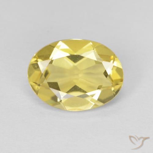 1.74ct 天然 淡蜜黄色 绿柱石, 椭圆形, VVS