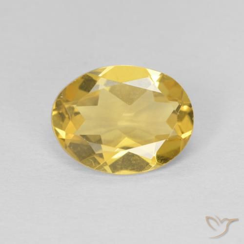 1.37ct 天然 深黄色 绿柱石, 椭圆形, VVS