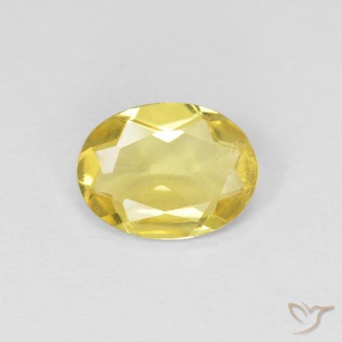 0.92ct 天然 淡蜜黄色 绿柱石, 椭圆形, VS