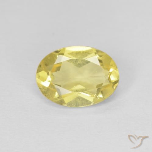 1.18ct 天然 淡蜜黄色 绿柱石, 椭圆形, VS