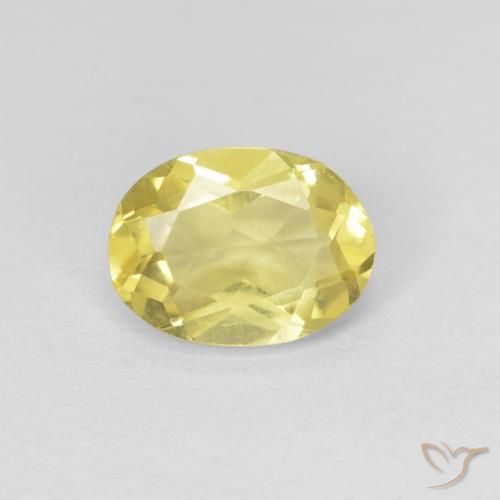 1.15ct 天然 淡蜜黄色 绿柱石, 椭圆形, VS