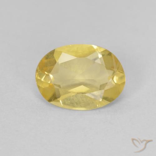 0.98ct 天然 淡黄色 绿柱石, 椭圆形, VVS-VS