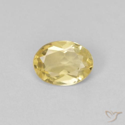 0.62ct 天然 浅金色 绿柱石, 椭圆形, VVS-VS
