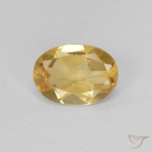 0.89ct 天然 浅金色 绿柱石, 椭圆形, VVS-VS