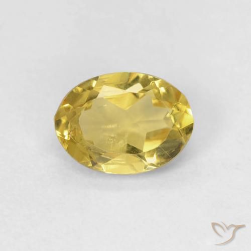 0.73ct 天然 土黄色 绿柱石, 椭圆形, VS