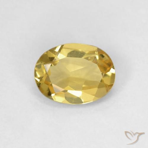 0.72ct 天然 皇家黄 绿柱石, 椭圆形, VS