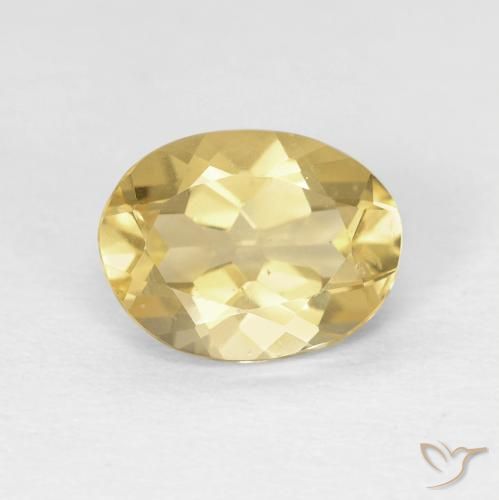 1.62ct 天然 暖黄 绿柱石, 椭圆形, VVS-VS