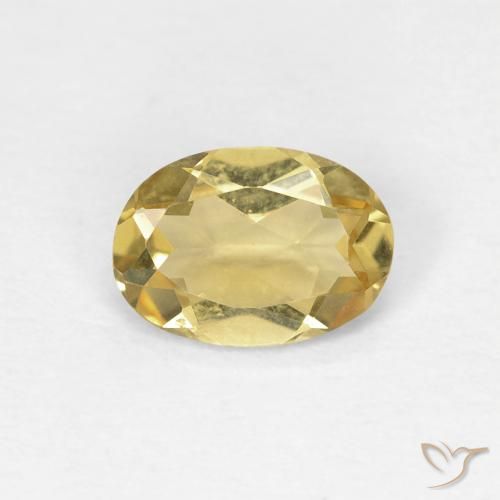 0.55ct 天然 第戎黄 绿柱石, 椭圆形, VVS-VS