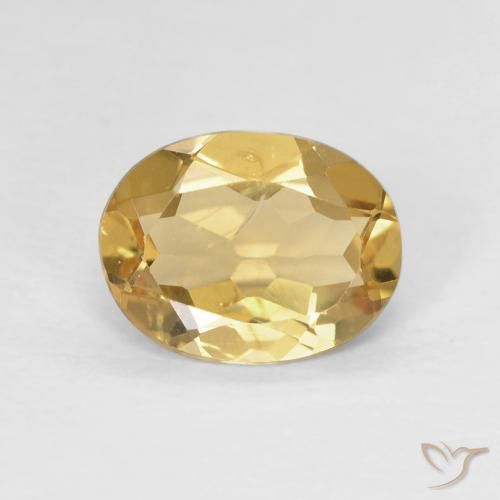 1.46ct 天然 暖黄 绿柱石, 椭圆形, VVS-VS