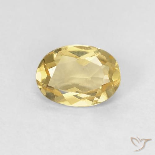 0.74ct 天然 金色 绿柱石, 椭圆形, VS