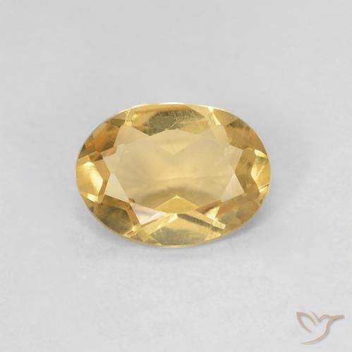 0.96ct 天然 浅金色 绿柱石, 椭圆形, VS