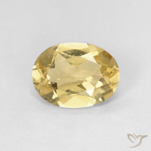 1.03ct 天然 金色 绿柱石, 椭圆形, VS