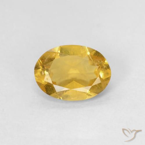 0.79ct 天然 金色 绿柱石, 椭圆形, VS