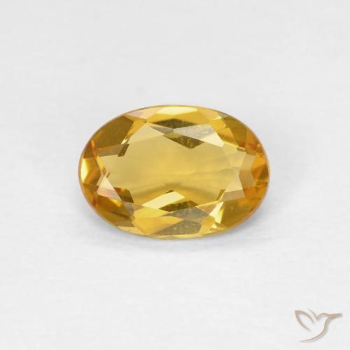 0.62ct 天然 金色 绿柱石, 椭圆形, VVS