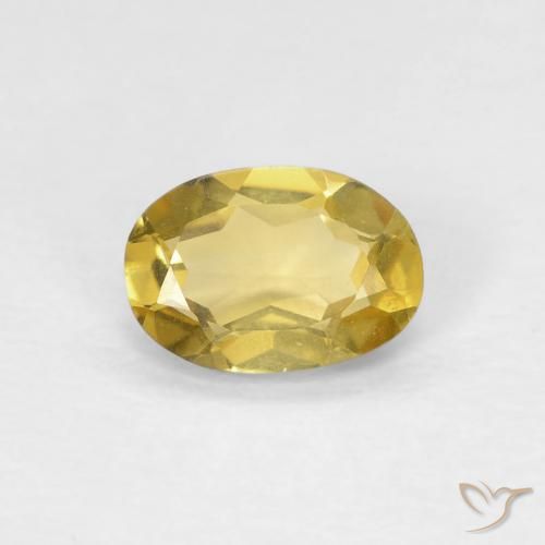 0.55ct 天然 金黄色 绿柱石, 椭圆形, VVS