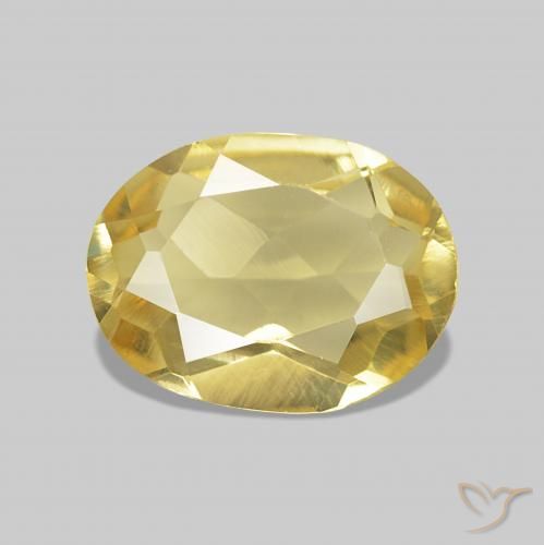 0.95ct 浅金色 绿柱石, 椭圆形, VVS