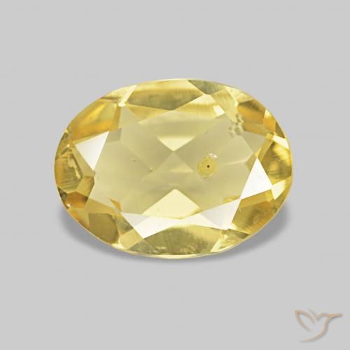 0.95ct 浅金色 绿柱石, 椭圆形, VS