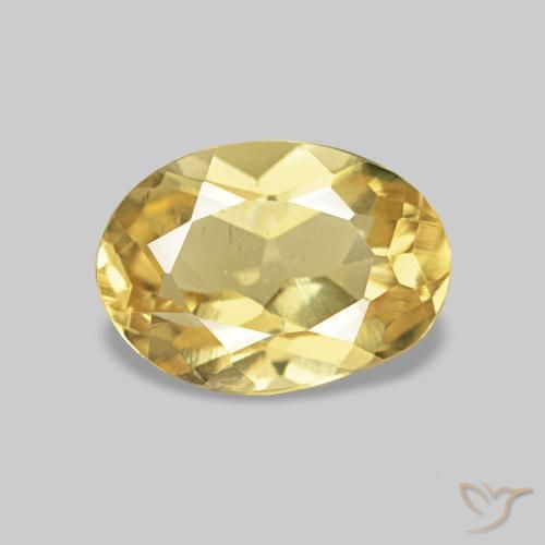 0.73ct 金色 绿柱石, 椭圆形, VS