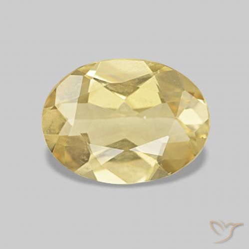 1.34ct 淡黄色 绿柱石, 椭圆形, VVS-VS