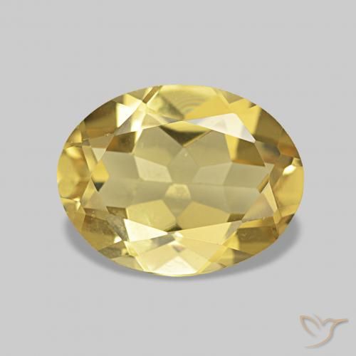 1.67ct 浅金色 绿柱石, 椭圆形, VVS-VS