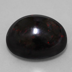 20.04克拉天然多色黑欧泊，椭圆形切割，21.6×17.8毫米，不透明