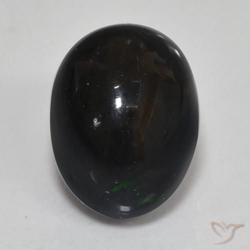 1.46ct 天然 彩色 黑蛋白石, 椭圆形, 不透明