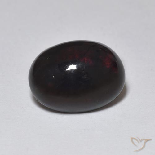1.01ct 天然 彩色 黑蛋白石, 椭圆形, 半透明