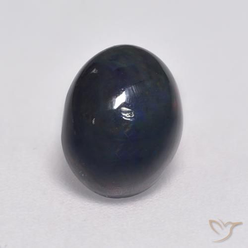 1.18ct 天然 彩色 黑蛋白石, 椭圆形, 不透明