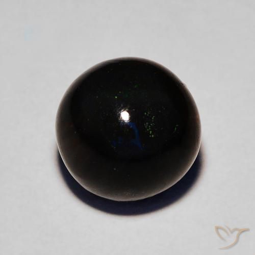 2.08克拉天然黑蛋白石，球形，不透明