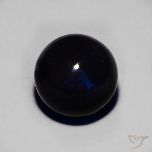 2.16ct 天然 彩色 黑蛋白石, 球形, 不透明, Photo A