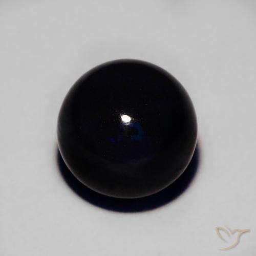 2.16克拉天然黑蛋白石，球形，不透明