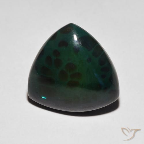 3.74ct 天然 彩色 黑蛋白石, 胖三角形, 不透明